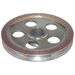 POULIE ALU. ROUGE A TROUS