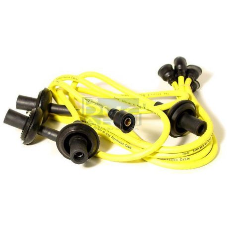 CABLES BOUGIES SILICONE JAUNE