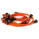 CABLES BOUGIES SILICONE ROUGE