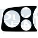 SUPPORT 2x52mm  ET  1x80mm  VDO  GAUCHE
