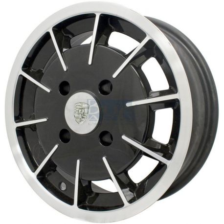 JANTE GASBURNER 5.5x15  4x130 NOIRE ET POLIE