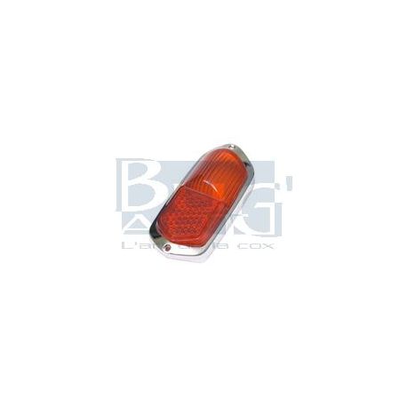 VERRE FEU AR. -59  ROUGE/CHROME pce
