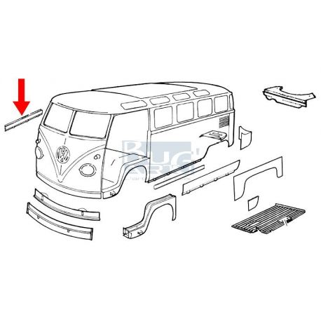 TOLE BAS DE CAISSE coté chargement T2-67
