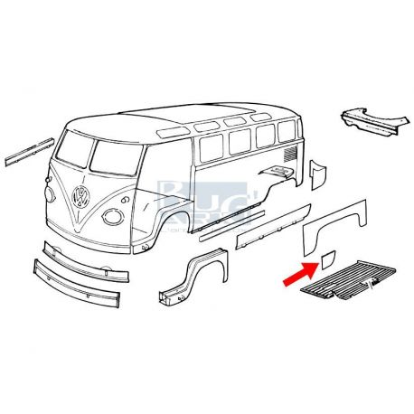 BAS DE CAISSE ARRIERE D. T2-67  ET  68-72