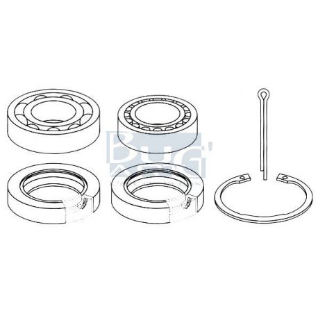 KIT ROUL. ARR int. ET ext. T2  8/70-7/92  1 coté