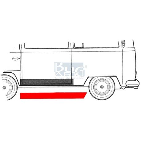 TOLE BAS DE CAISSE coté G T2 68-79