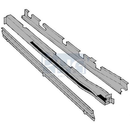 RAIL DE PORTE COULISS. D. T2 64-79