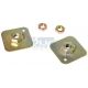 SET DE 2 PLAQUES DE FIXATION DE CEINTURES