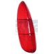 VERRE FEU AR. T3-69 PLAT rouge/rouge