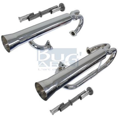 ECHAP.4en2 DUAL BAJA CHROME ss/chauf.
