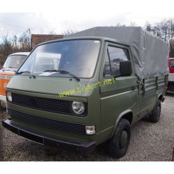 VW Transporter T3 PickUp - Vert - 1980 - moteur 70ch