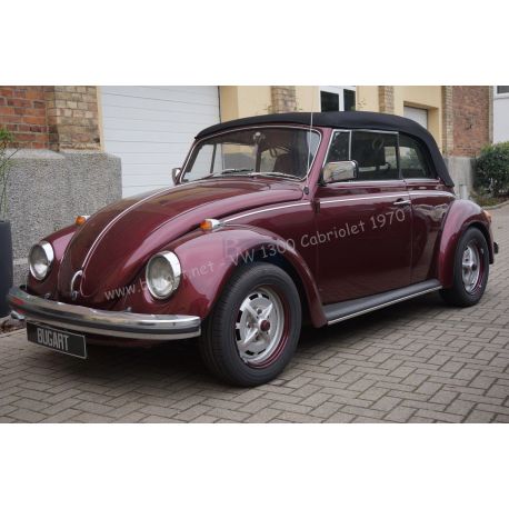(Vendue)  VW Coccinelle 1300 Cabriolet - violet foncé - 1970