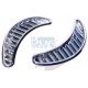 GRILLE AR. LAT. Demi-lune (la paire) CHROME