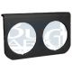 SUPPORT DE MANOMETRE DIA 52MM NOIR 2 TROUS