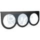 SUPPORT DE MANOMETRE DIA 52MM NOIR 3 TROUS
