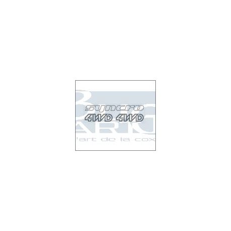 AUTOCOLLANTS SYNCRO ARGENT 3pc