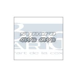 AUTOCOLLANTS SYNCRO ANTHRACITE 3pc