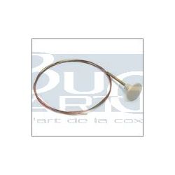 CABLE DE CAPOT MOTEUR 56-74 BOUTON BLANC