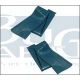 COUVRES M.PIEDS SATIN-BLUE paire