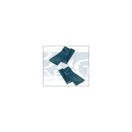 COUVRES M.PIEDS SATIN-BLUE paire