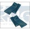 COUVRES M.PIEDS SATIN-BLUE paire