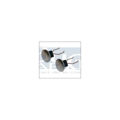 COUVRE SUPPORT CRIC CHROME Paire
