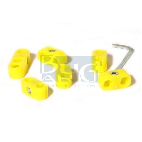 ATTACHES FILS BOUGIE  JAUNE
