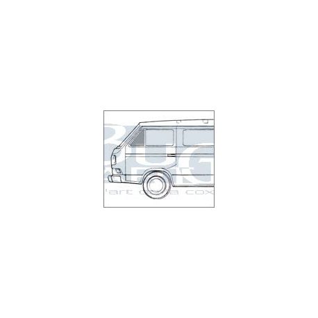 VITRE DE DEFLECTEUR GAUCHE FIXE