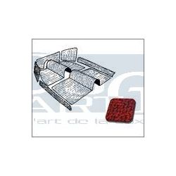 KIT TAPIS 7PC.58-68 ROUGE TMI