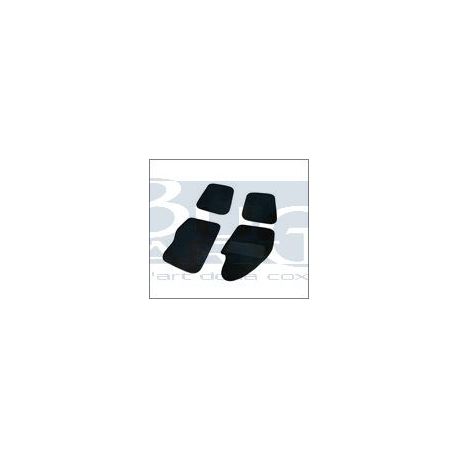 COUVRE TAPIS DE SOL 4 PIECES NOIR TMI