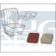 HOUSSES SIEGES Corail/p.poils bl.  58-64 TMI