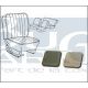 HOUSSES SIEGES Gris/p.poils bl.  58-64 TMI