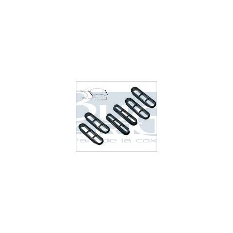 GRILLES AERATION LUNETTE AR. (6) noir