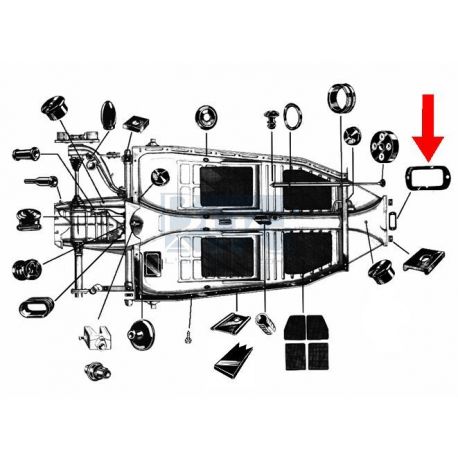 JOINT TRAPPE TRINGLERIE DE BOITE 65-