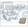 HOUSSES SIEGES Gris/blanc lisse 56-64 TMI