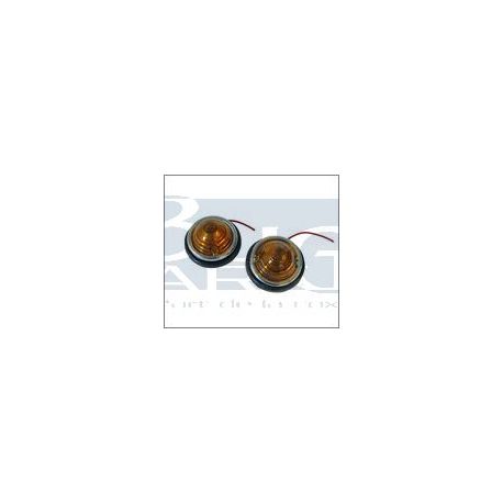 PETITS FEUX RONDS ORANGE paire