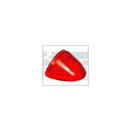 LENTILLE ECLAIRAGE PLAQUE 49-9/52 ROUGE