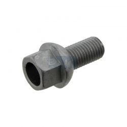 VIS DE ROUE À APPUI ARRONDI 12X1,5 LONGUEUR FILETAGE 19MM TÊTE 17MM ACIER