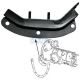 SILENTBLOC DE CLOCHE DE BOITE CÔTÉ DROIT POUR PORSCHE 356