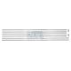 SET DE 6 BAGUETTES LATÉRALES EN ALUMINIUM POUR PORSCHE 356