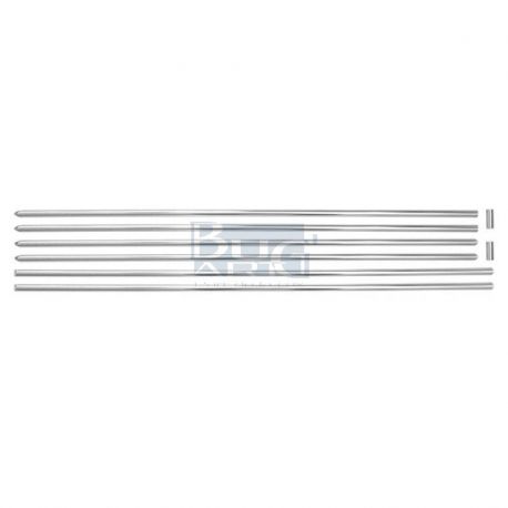 SET DE 6 BAGUETTES LATÉRALES EN ALUMINIUM POUR PORSCHE 356