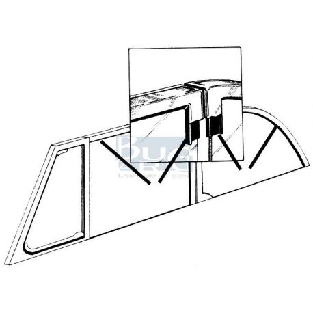 JOINTS DANS CADRE CHROME 65-79 set WCM