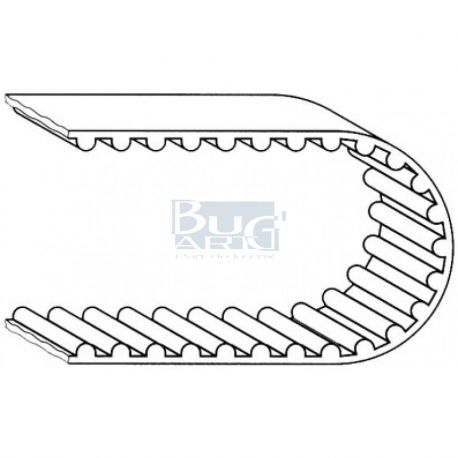 COURROIE DE DISTRIBUTION (121 DENTS, LARGEUR 18MM) POUR GOLF 2 1,6-1,8 ET GOLF 3 1,8 -7/94