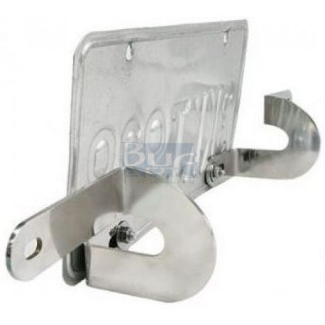 SET DE SUPPORTS DE PLAQUE AVANT EN INOX POLI VINTAGE SPEED