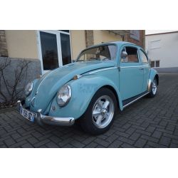 VW Coccinelle 1200 - bleu pastel - 1961