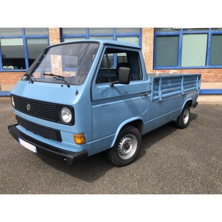 VW Transporter Simple Cabine 1980 bleu
