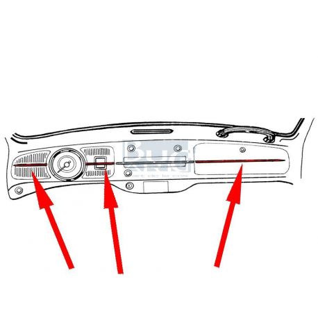 CHROMES ORIG. TABL.D.BORD ET CLIPS 58-67