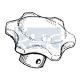 BOUTON CHAUFFAGE -64 ET T2-67 ivoire