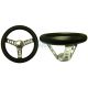 VOLANT 10  3 BRANCHES CHROME