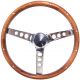 VOLANT 13.5  3 BRANCHES BOIS/CHROME